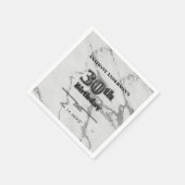 Marmer 30th Birthday Party Servet (Hoek)