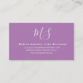 Marmer Abstracte Homemade Cake Bakery Visitekaartje (Achterkant)