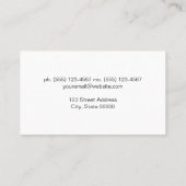 Marmer Achtergrond | Modern eenvoudig Visitekaartje (Achterkant)