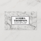 Marmer Achtergrond | Modern eenvoudig Visitekaartje (Voorkant)