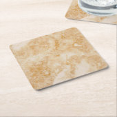 marmer beige vierkante Onderzetters (Schuin)