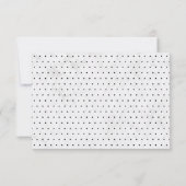 Marmer & Black Modern Typography Wedding Reception Kaart (Achterkant)