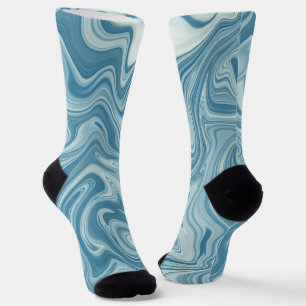 marmer blauw sokken