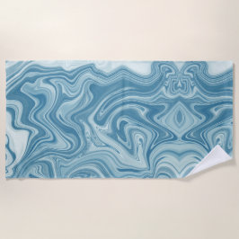 marmer blauw strandlaken