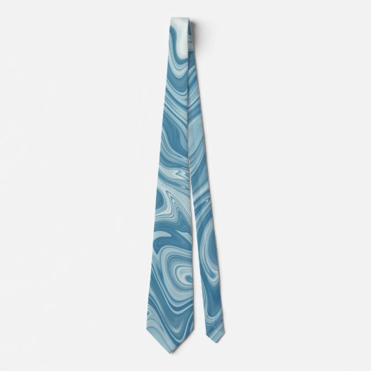 marmer blauw stropdas (Voorkant)