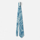 marmer blauw stropdas (Achterkant)