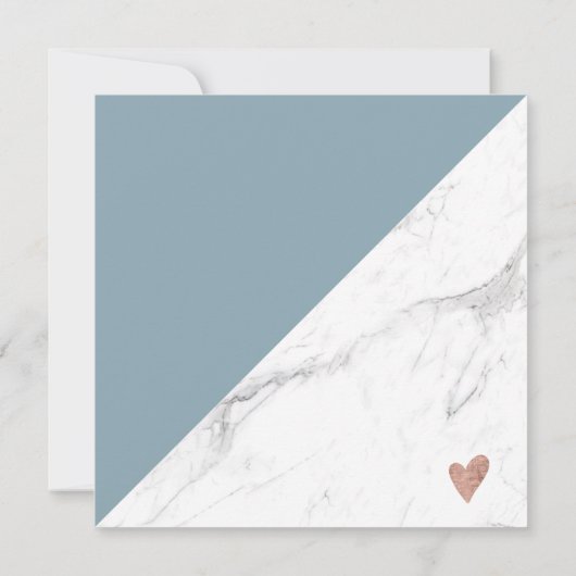 Marmer blue block square gift logo (Achterkant)