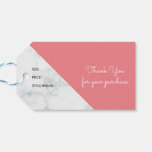 Marmer Boutique Kleding Prijs Maat Hangtag Cadeaulabel