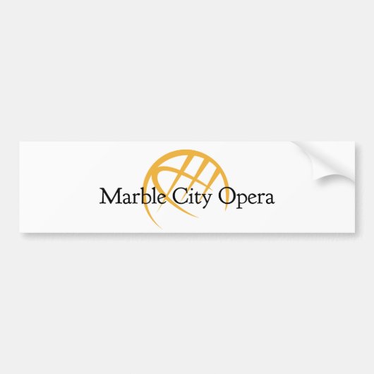 marmer city opera bumper sticker (Voorkant)