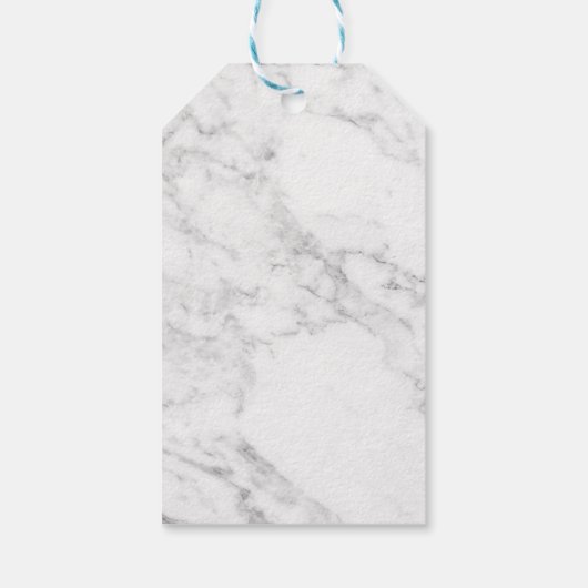 Marmer Dank u Label Bloemengunst Labels Bruiloft Cadeaulabel (Achterkant)