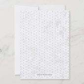 Marmer | Eenvoudige moderne Typografie Engagement Kaart (Achterkant)