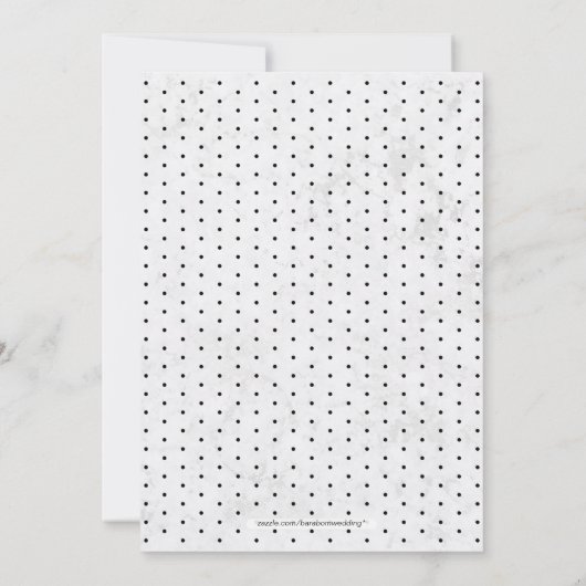 Marmer | Eenvoudige moderne Typografie Engagement Kaart (Achterkant)