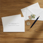 Marmer effect RSVP kaart met bericht