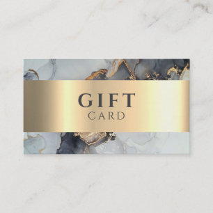 Marmer Elegant Wit Nep Goud Schoonheid Cadeaubon Visitekaartje