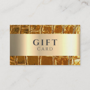 Marmer Elegant Witte Nep Goud Schoonheid Cadeaubon Visitekaartje