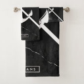 Marmer en Anchor Bad Handdoek (Insitu)