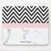 Marmer en Chevron Muismat (Voorkant)