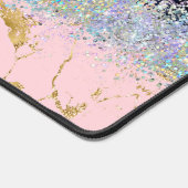 Marmer en glitter gradiënt blend bureaumat (Hoek)