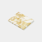 Marmer en goud textuur post-it® notes (Schuin)