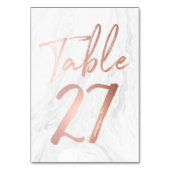 Marmer en Roos Gold Script | Tabelnummer Kaart 27 (Achterkant)