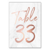 Marmer en Roos Gold Script | Tabelnummer Kaart 33 (Achterkant)