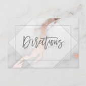 MARMER EN ROOS GOUDEN BRUILOFT RICHTING KAART (Voorkant)