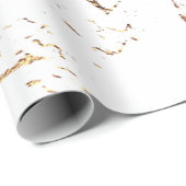 Marmer faux goudader witte elegant cadeaupapier (Rol Hoek)
