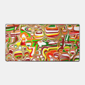 Marmer Fluid Art Pour Schilderij Stijl Bureaumat (Voorkant)