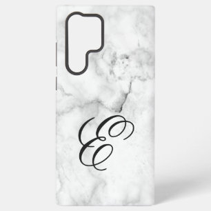 Marmer Galaxy Monogram Initiaal Samsung Galaxy Hoesje