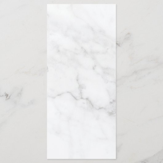 Marmer Geometrisch Elegant Bruiloft Menu Kaart (Achterkant)