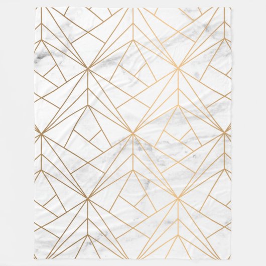 Marmer, Geometry en Gold Fleece Deken (Voorkant)