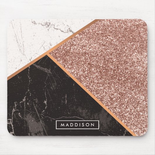 Marmer & Glitter Moisac Muismat (Voorkant)