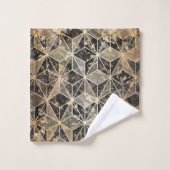 Marmer & Gold Geometric Pattern Bad Handdoek (Wasdoekje)
