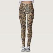 Marmer & Gold Geometric Pattern Leggings (Voorkant)