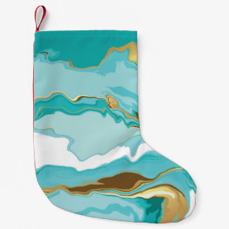 Marmer, goud: abstracte achtergrond. kleine kerstsok