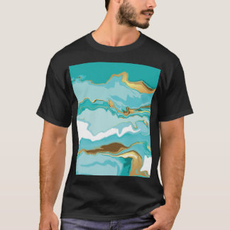 Marmer, goud: abstracte  achtergrond. t-shirt