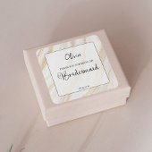 Marmer & Goud Bruidsmeisje Kaars Label Sticker