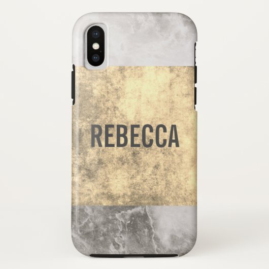 marmer goud grunge Case-Mate iPhone case (Achterkant)