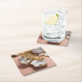 Marmer & Goud Koraal Haven Onderzetters (Insitu)