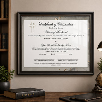Marmer & Goud Ouderling Certificaat van Opleiding