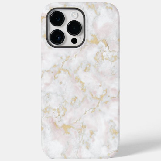 marmer goudwitte roze iPhone draagtas Case-Mate iPhone Case (Achterkant)