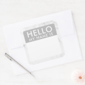 Marmer Hallo mijn naam is Sticker (Envelop)