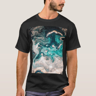 Marmer handgemaakt: traditionele luxe textuur. t-shirt