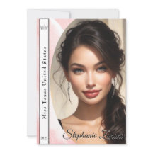 Marmer Ijs Pageant Sash Autogramkaart