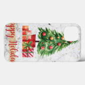 Marmer kerstbloemen 1 Patroon Case-Mate iPhone Case (Achterkant (horizontaal))