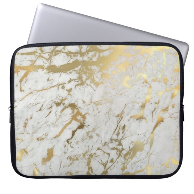marmer laptop sleeve (Voorkant)