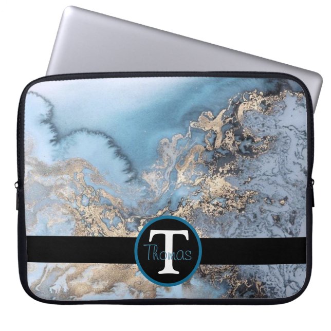 marmer laptop sleeve (Voorkant)