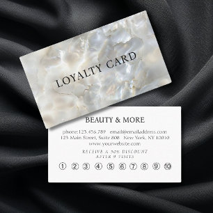 Marmer, Loyalty 10, Salon Visitekaartje