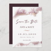 Marmer Marble Waterverf Save the Date (Voorkant / Achterkant)