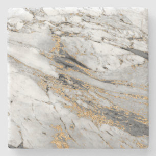 Marmer met Gold Streak Slab Modern Stenen Onderzetter
